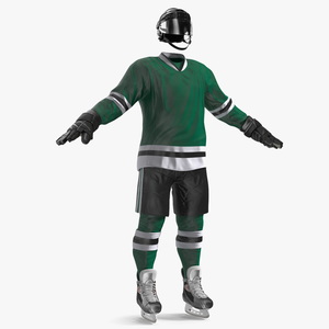 Ice Hockey Player Gear 3D