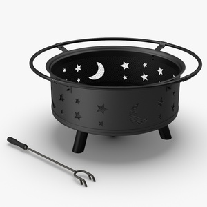 Open Fire Pit Empty 3D model