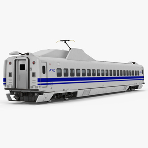 Bullet Train JR700 Passenger Car Japan Railways 3D