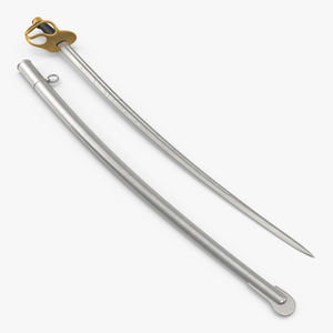 3D French Officers Sword