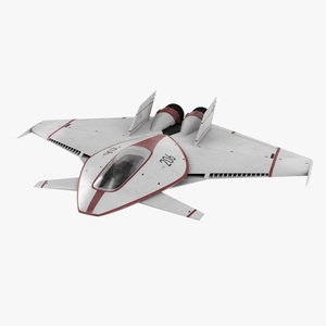 Futuristic Racer Spacecraft 3D