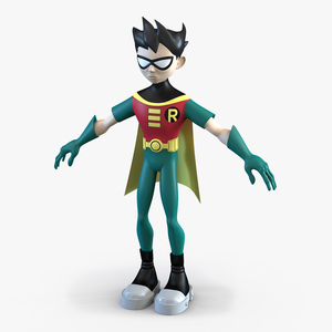 3D Robin Cartoon Character model