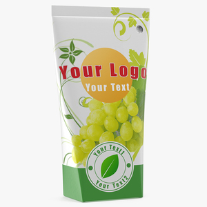 3D model Aseptic Packaging For Triangular Liquid Grape