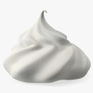 Meringue Ice Cream Cone White 3D model