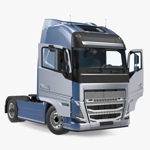 Cabover 4x2 Lorry Rigged 3D model