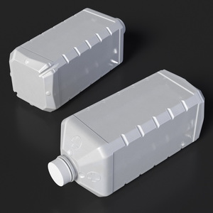 3D Plastic Pharmaceutical Container White model