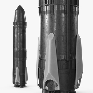 Advanced Orbital Rocket Black 3D model