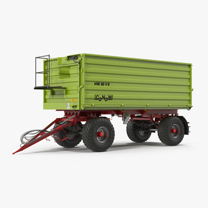 3D model Conow HW-80 Dump Trailer Clean