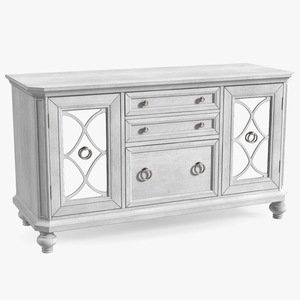 Buffet Sideboard White 3D