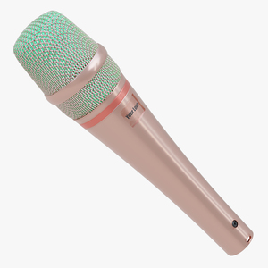 Handheld Vocal Microphone Mockup 3D