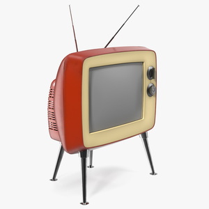 Old Tv On Legs 3D model