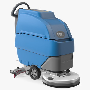 Automatic Floor Cleaning Machine Blue 3D