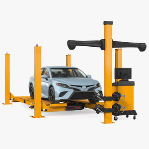 Wheel Alignment Equipment Generic with Car 3D