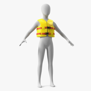 Super Soft Vinyl Coated Life Vest for Kids 3D