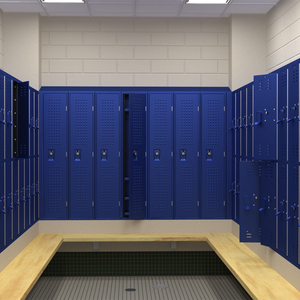 Locker Room Concept Blue 3D model