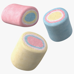 3D Colorful Marshmallow Candy