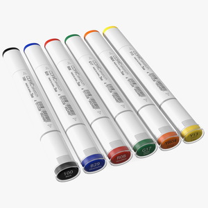 Sketch Marker 6 Colors 3D