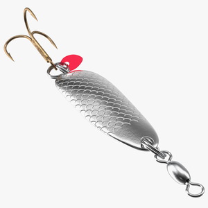 3D Silver Trolling Spoon Lure