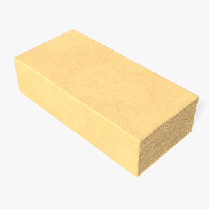 Ochre Solid Calcium Silicate Block 3D model