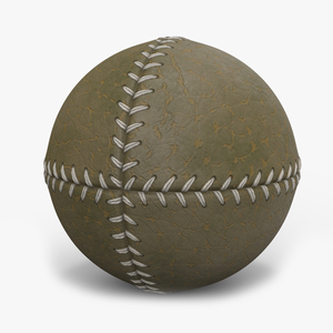 3D Vintage_Baseball_Ball_1840_1870