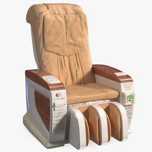 Massage Vending Chair Beige 3D