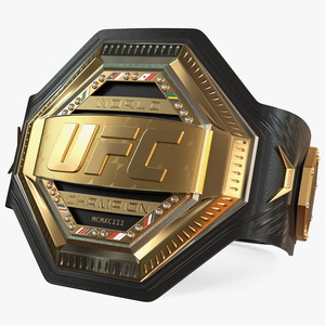 3D UFC Legacy Championship Belt model