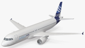 3D Airbus A320 Scale Model model