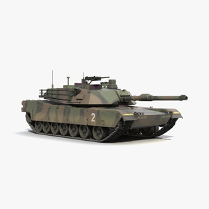 3D M1 Abrams Rigged