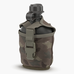 3D Military Bottle Water Canteen Travel Army