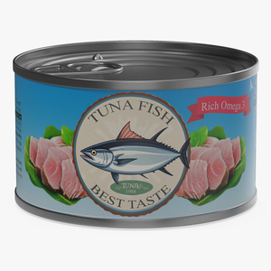 3D Canned Tuna Chunks model