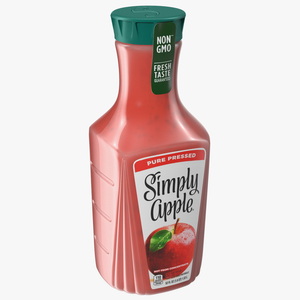 3D Fruit Juice Beverage Simply Apple model