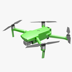 3D model Quadcopter Aerial Drone with Gimbal Mounted Camera