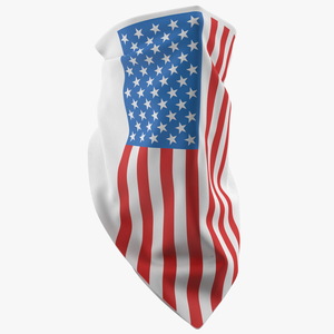 3D American Flag Bandana