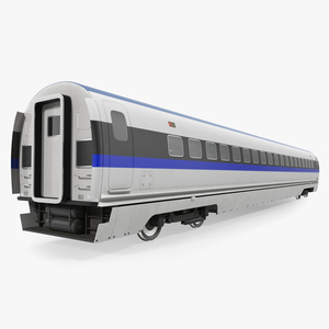 High Speed Train Passenger Wagon 3D