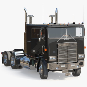 3D model Cabover Truck Rigged