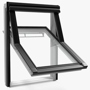 3D model Center Pivot Roof Window 78 x 118 Rigged