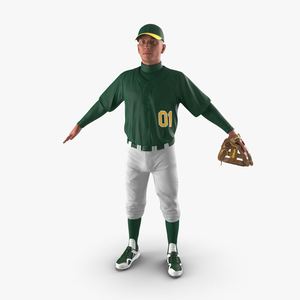 3D Baseball Player Generic model