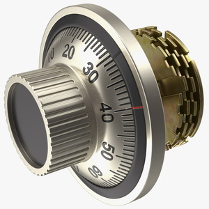 3D model Vintage Mechanical Combination Lock