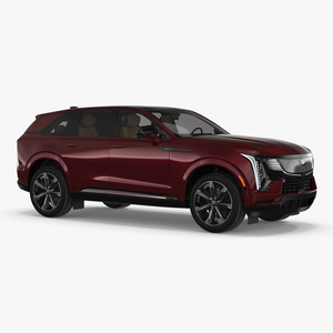 3D model Electric 2025 Cadillac Escalade IQ Black Cherry Tincoat