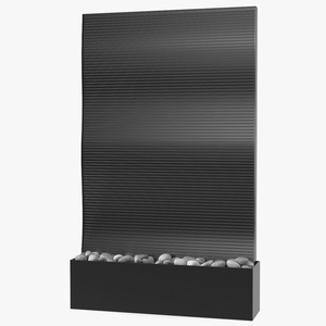 3D model Wall Mount Waterfall Metallic Empty