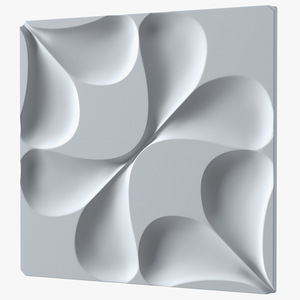 3D Wall Panel Drops Ceramic 3D