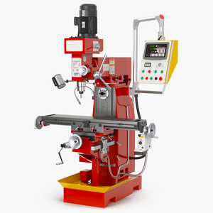 Milling Machine Red 3D model