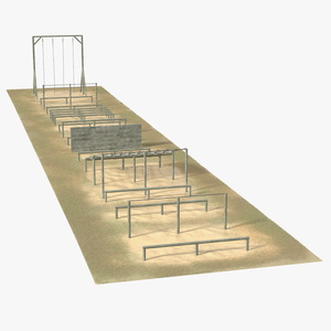 Military Obstacle Course Old Fur 3D