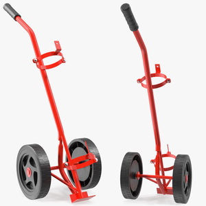 3D model Fire Extinguisher Trolley