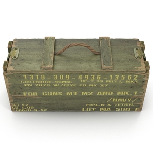 3D Ammo Crate Green