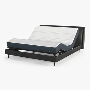 3D Smart Bed Black Curved Mattress