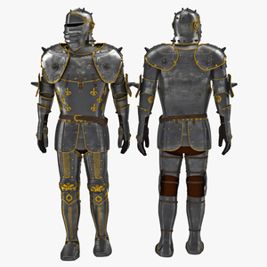 Medieval Suit of Armor 2 3D model