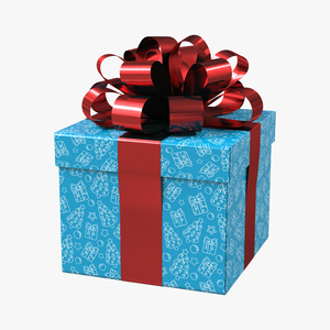 Giftbox Blue 3D