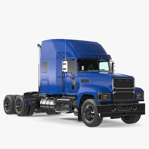 3D model 2025 Semi Truck Blue