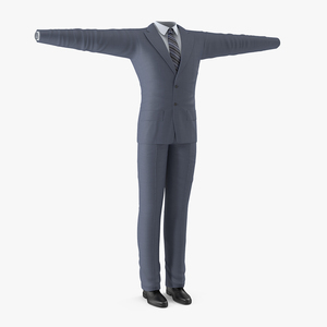 3D Mans Formal Grey Suit